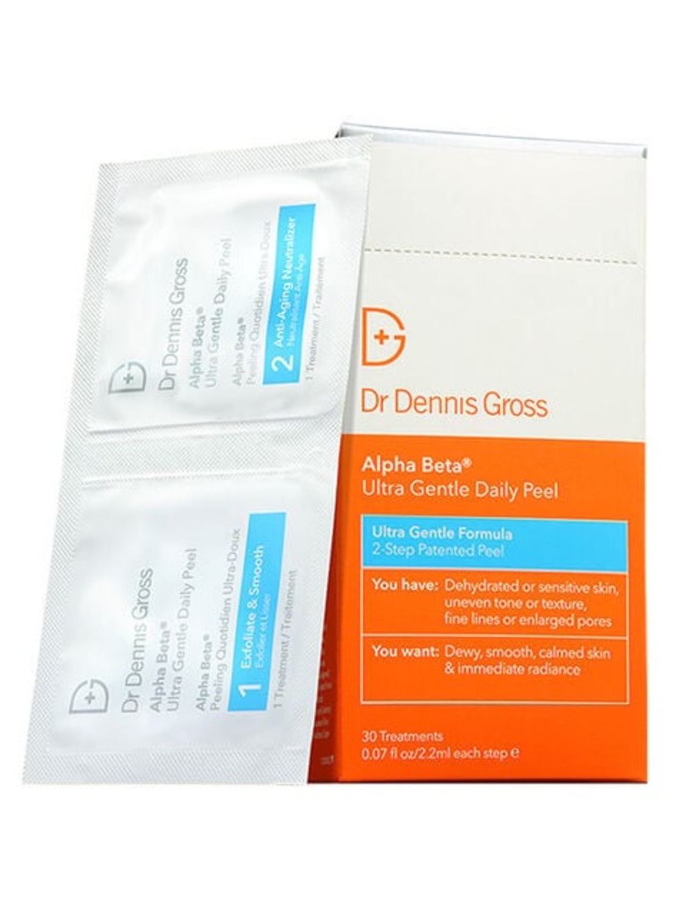 NIB Dr. Dennis Gross Skincare 
Alpha Beta® Ultra Gentle Daily Peel Pads 30 pads